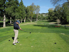 Daren stays behind the ball well here and rips his drive at Saticoy Country Club is Somis, CA