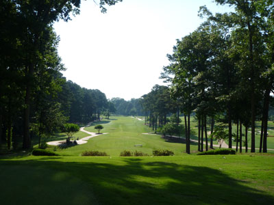 The approach shot here is the best on the property