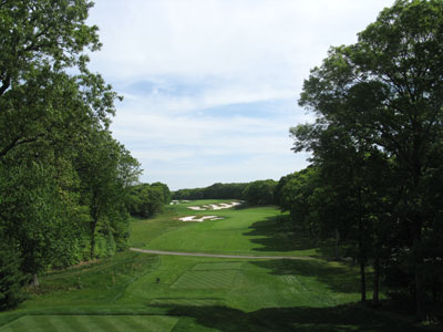 Artistic, difficult, and reachable. What else do you want in a par five? Bethpage Black 4th