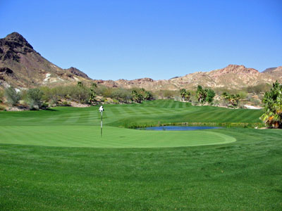 There is no bail out area on this long par 3