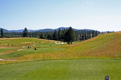 You need to hit a drive of about 300 from the tips just to make the fairway here