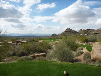 Stunning views are afforded on this big par three