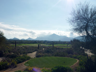 The split fairway delivers options to this hole
