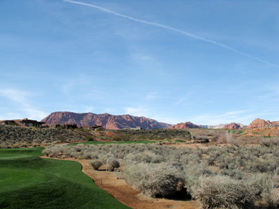 A big long tough par three that offers some safety to the left