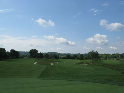 Even at 667 this hole is reachable in two with the firm and fast conditioins featured at Oakmont