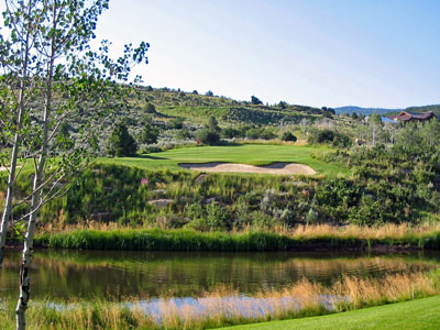 The funnest and most attractive par four at the Carlton Woods facility is Nicklaus' 15th