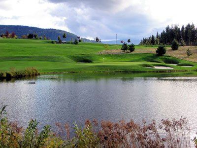 Water protects the majority of this hole